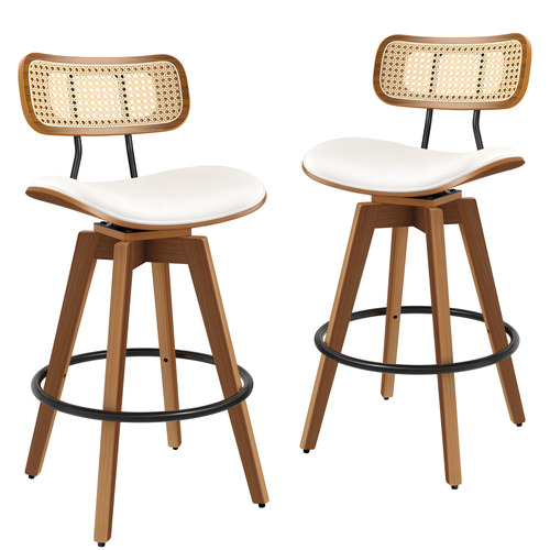 71cm-Orfai-Faux-Leather-Swivel-Bar-Stools