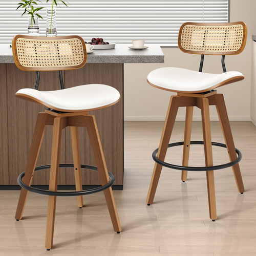 71cm-Orfai-Faux-Leather-Swivel-Bar-Stools