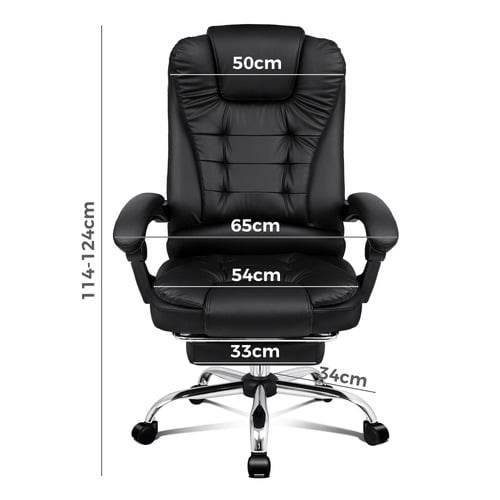 Galini PU Leather Heated Massage Office Chair