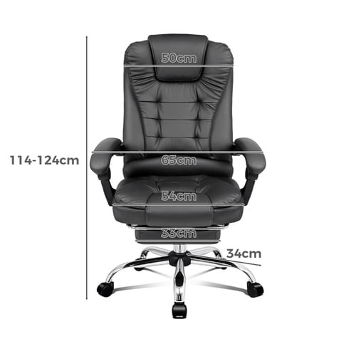 Galini PU Leather Heated Massage Office Chair