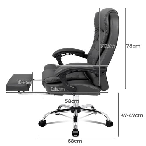 Galini PU Leather Heated Massage Office Chair