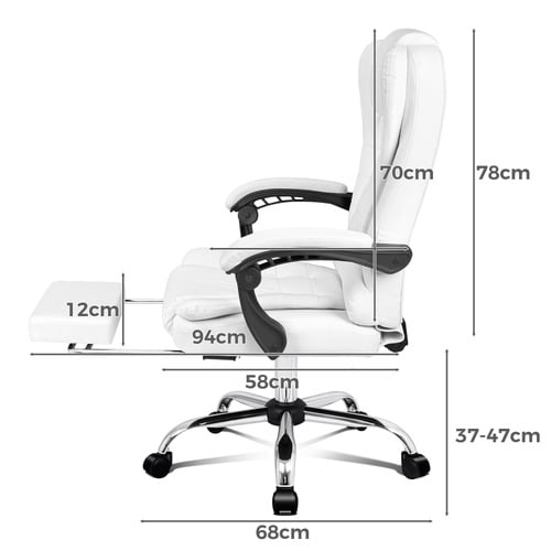 Galini PU Leather Heated Massage Office Chair