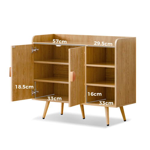 Dalary Shoe Cabinet with Open Shelves