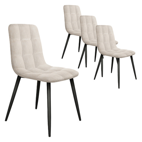 Edwin Retro Chenille Dining Chairs