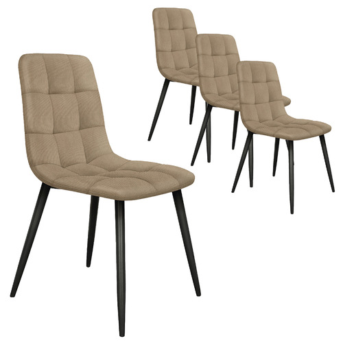 Mira Retro Corduroy Dining Chairs