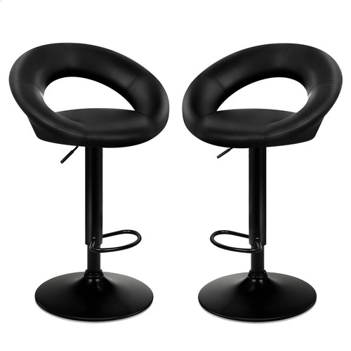 Sergio Faux Leather Swivel Bar Stools