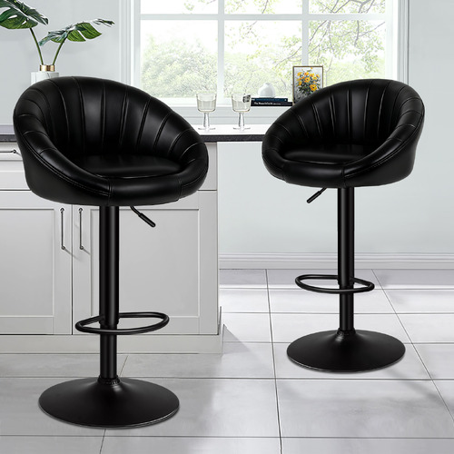 Sylvester Sherpa Swivel Bar Stools