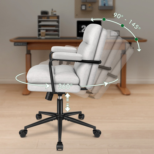 Lewis Chenille Swivel Home Office Chair