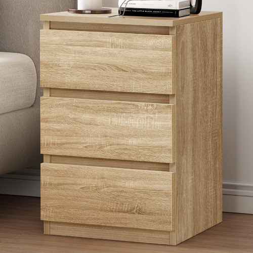 Regal 3 Drawer Bedside Table