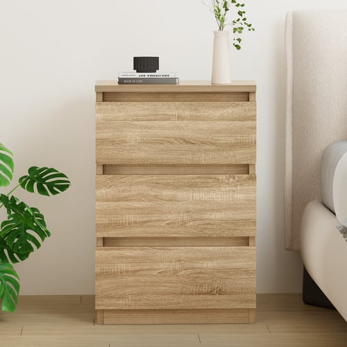Regal 3 Drawer Bedside Table
