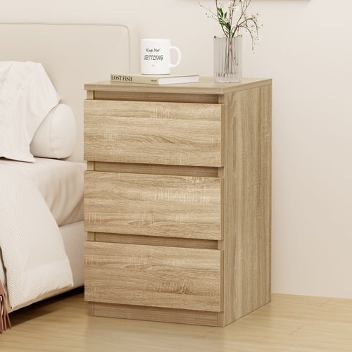 Regal 3 Drawer Bedside Table