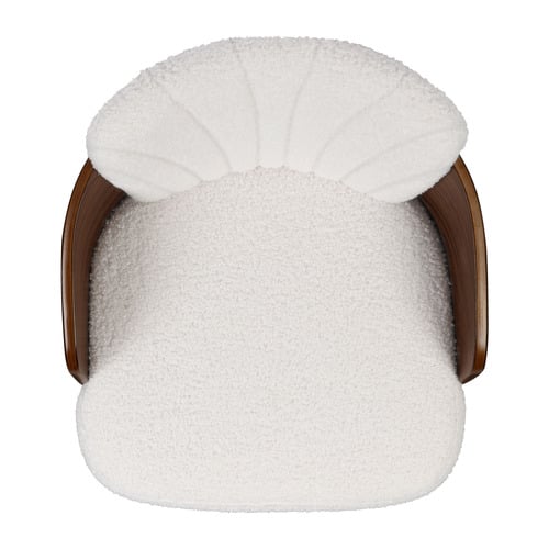 66cm Amore Boucle Swivel Bar Stools