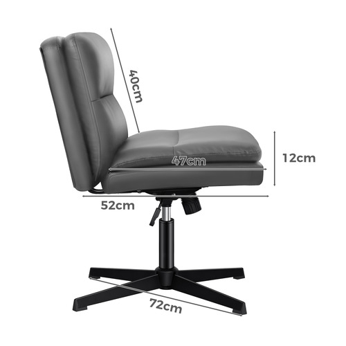 2 Piece Gregorie Faux Leather Office Chair & Ottoman Set