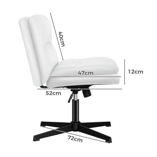 2 Piece Gregorie Faux Leather Office Chair & Ottoman Set