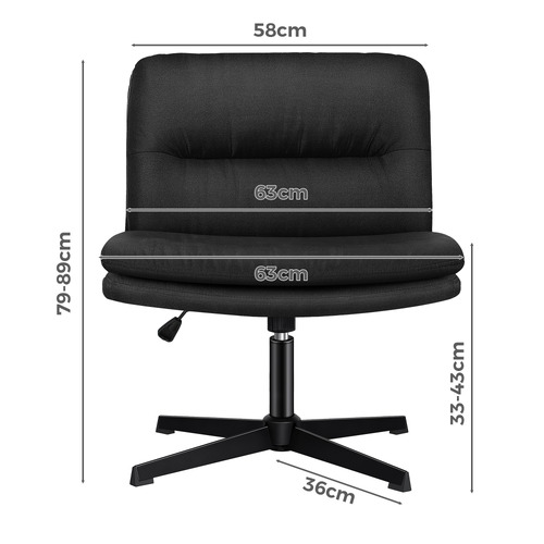 2 Piece Gregorie Upholstered Office Chair & Ottoman Set