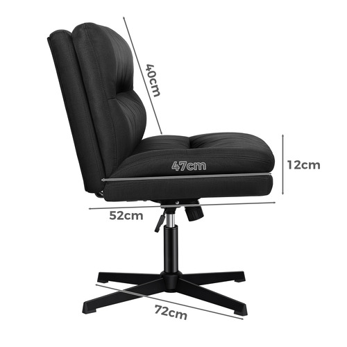 2 Piece Gregorie Upholstered Office Chair & Ottoman Set