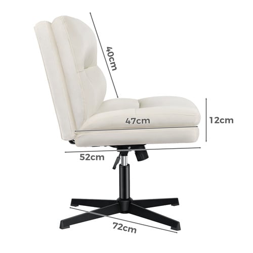 2 Piece Gregorie Velvet Office Chair & Ottoman Set