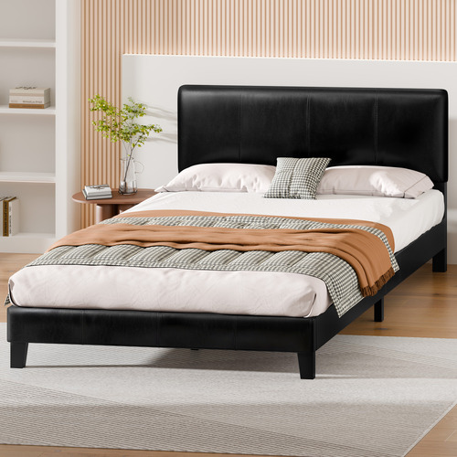 Black-Kyle-Faux-Leather-Bed