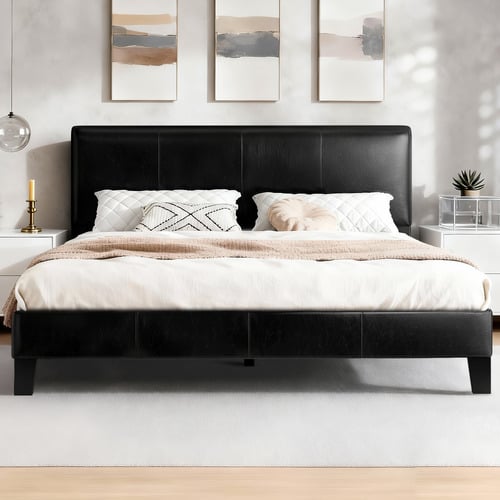 Black-Kyle-Faux-Leather-Bed