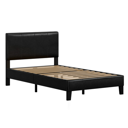 Black-Kyle-Faux-Leather-Bed