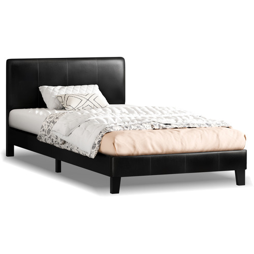 Black-Kyle-Faux-Leather-Bed