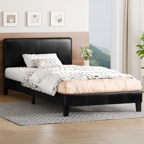 Black-Kyle-Faux-Leather-Bed