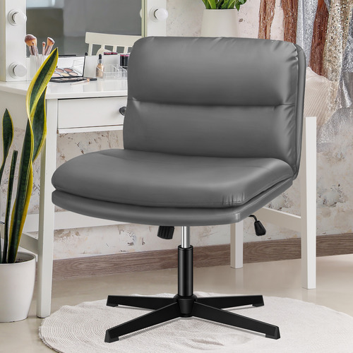 2-Piece-Gregorie-Faux-Leather-Office-Chair-and-Ottoman-Set