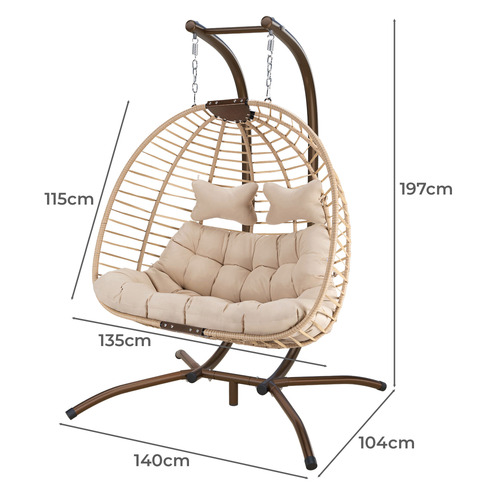 Veejay 2 Seater Outdoor Hanging Egg Chair