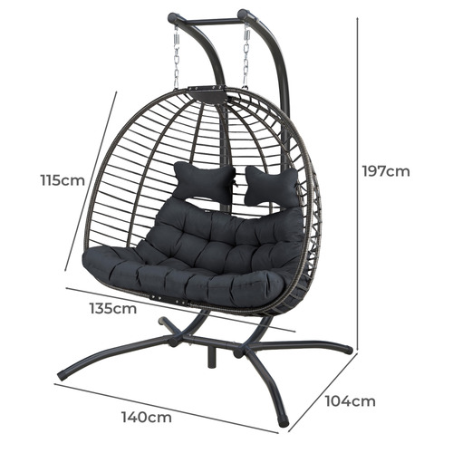 Veejay 2 Seater Outdoor Hanging Egg Chair