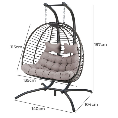 Veejay 2 Seater Outdoor Hanging Egg Chair
