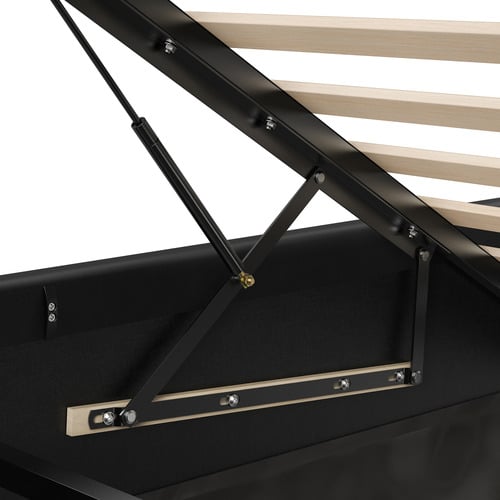 Tiago Faux Leather Gas Lift Bed Base