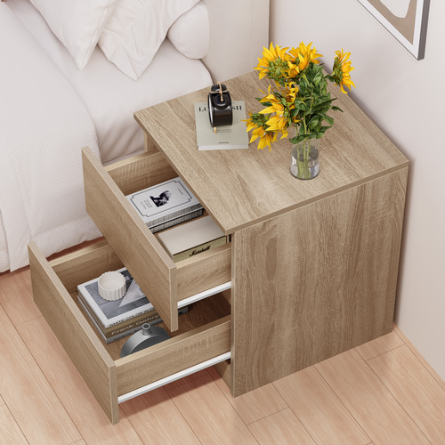 Regal 2 Drawer Bedside Table