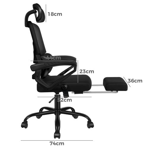 Black Sierra Mesh Back Office Chair