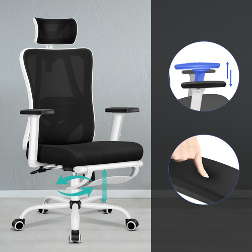 Ares High Back Office Chair with Footrest