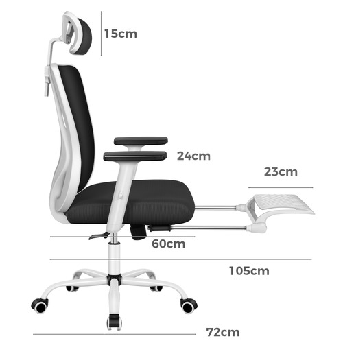 Ares High Back Office Chair with Footrest