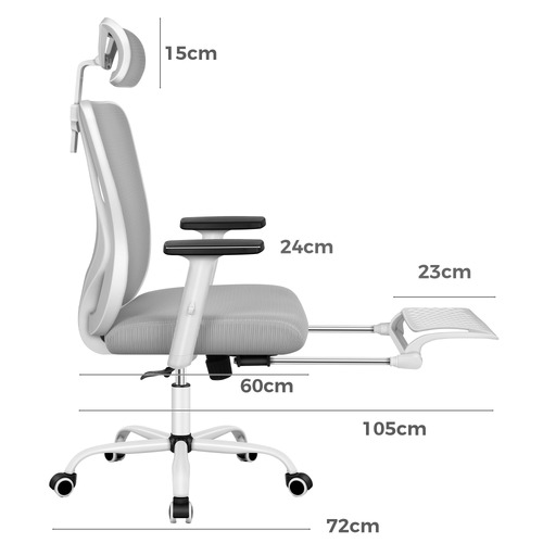Ares High Back Office Chair with Footrest