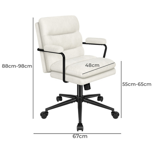 Lewis Chenille Swivel Home Office Chair