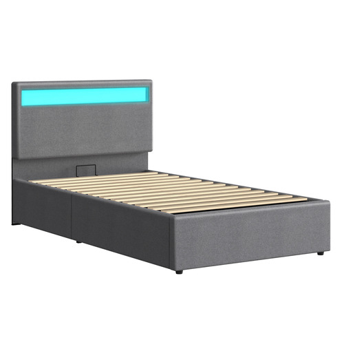 Grey-Caledon-Upholstered-Gas-Lift-Storage-Bed-with-LED