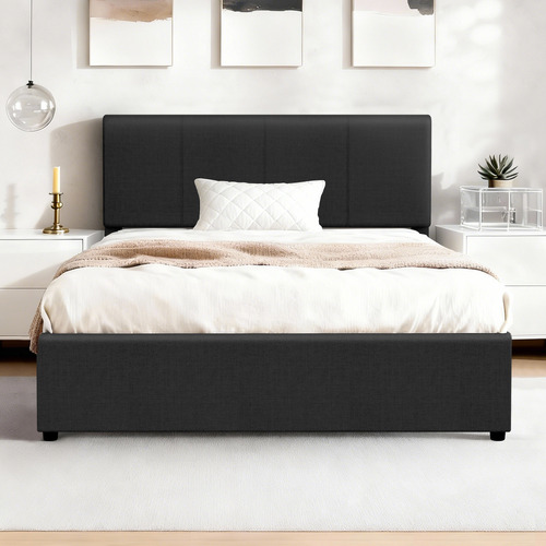 Charcoal Macauley Gas Lift Bed Frame