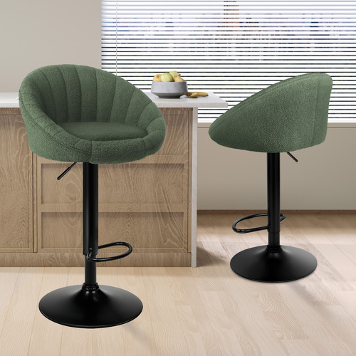 Raina Boucle Adjustable Bar Stools