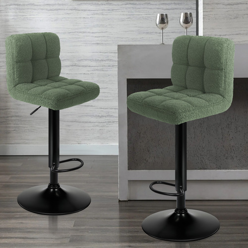 Recca Boucle Adjustable Bar Stools