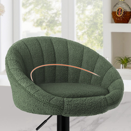 Raina Boucle Adjustable Bar Stools