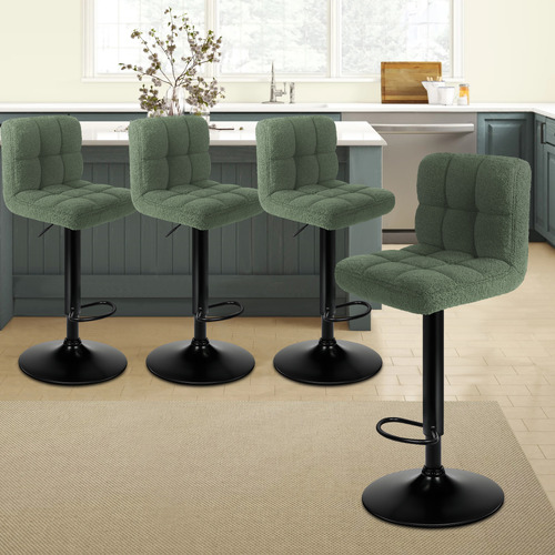 Recca Boucle Adjustable Bar Stools