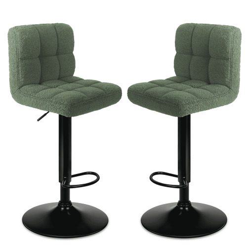 Recca Boucle Adjustable Bar Stools