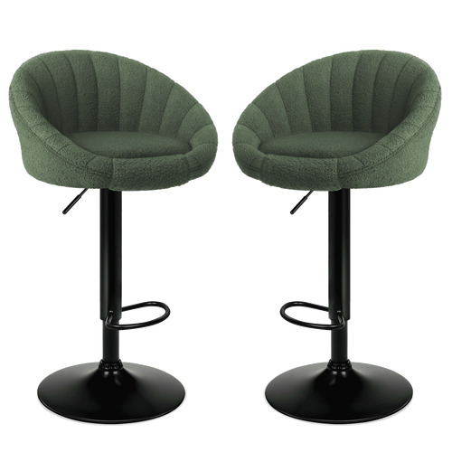 Raina Boucle Adjustable Bar Stools