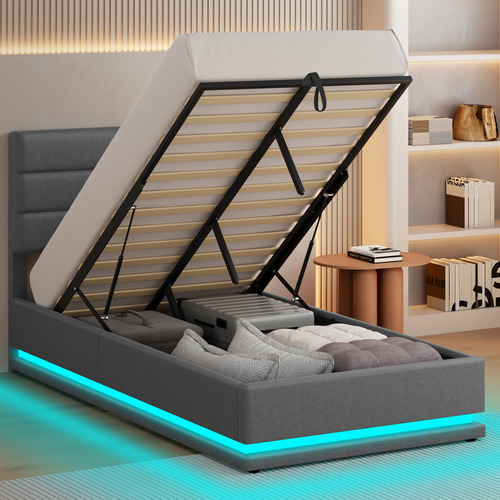 Grey-Alpine-Upholstered-Gas-Lift-Storage-Bed-with-LED