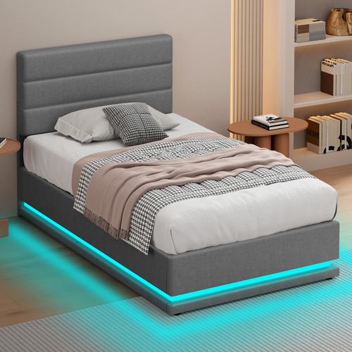 Grey-Alpine-Upholstered-Gas-Lift-Storage-Bed-with-LED
