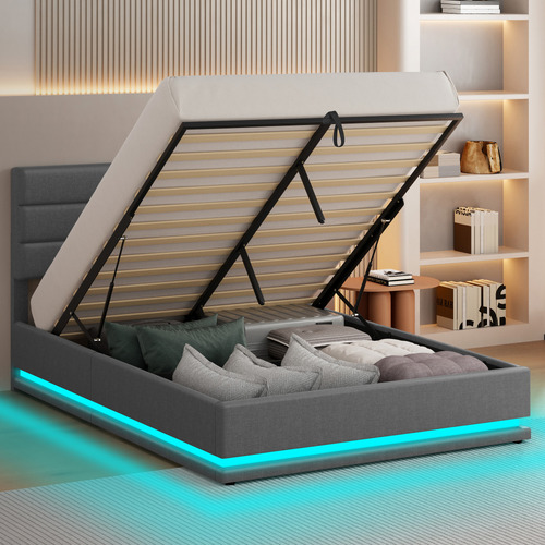 Grey-Alpine-Upholstered-Gas-Lift-Storage-Bed-with-LED