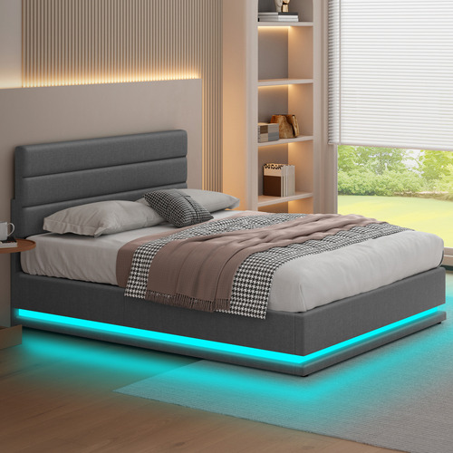 Grey-Alpine-Upholstered-Gas-Lift-Storage-Bed-with-LED