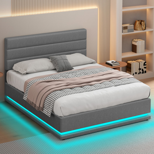 Grey-Alpine-Upholstered-Gas-Lift-Storage-Bed-with-LED